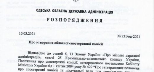 Спостережна комісія при ООДА 2021 рік